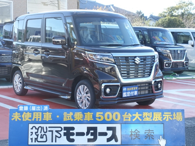 静岡県のスズキ スペーシアカスタム ハイブリッドｇｓは未使用車 新古車 中古車大型展示場 松下モータース No