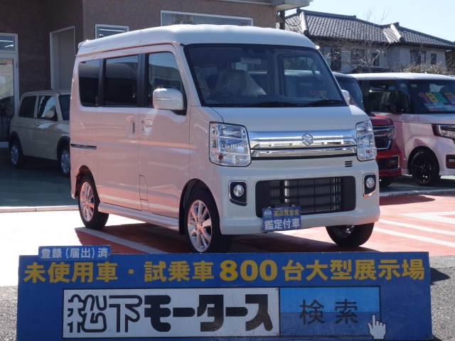 スズキ エブリイワゴン Pzターボスペシャル ハイルーフは未使用車 新古車 中古車大型展示場 松下モータース 静岡県 No 172