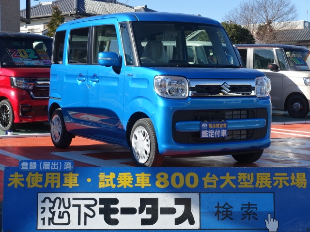 スズキ スペーシア ハイブリッドx アップグレードパック 全方位カメラは未使用車 新古車 中古車大型展示場 松下モータース 静岡県 No 190