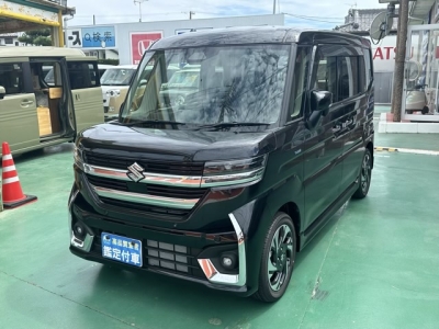 新型スペーシアカスタム(スズキ)新車見本展示無 後方
