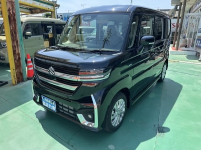 新型スペーシアカスタム(スズキ)届出済未使用車 前方