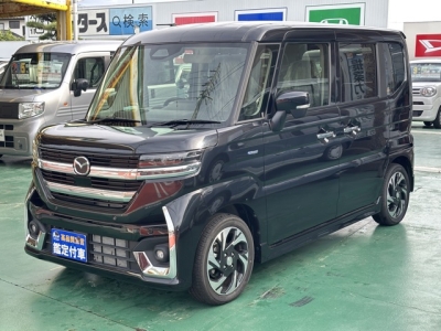 新型スペーシアカスタムのOEM(スズキ)届出済未使用車 前方