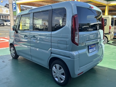 新型フレアワゴン(マツダ)ディーラ-試乗車 後方