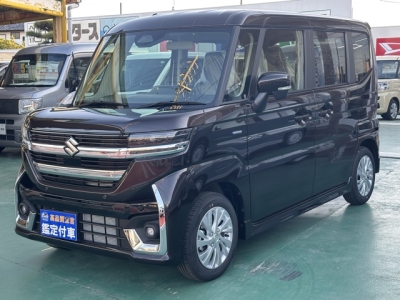 新型スペーシアカスタム(スズキ)届出済未使用車 前方