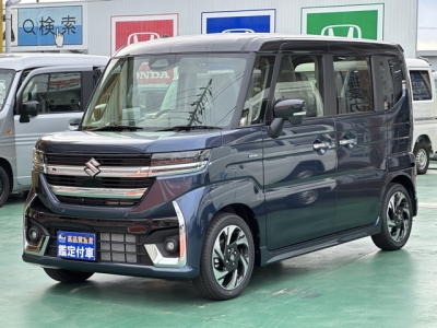 新型スペーシアカスタム(スズキ)届出済未使用車 前方