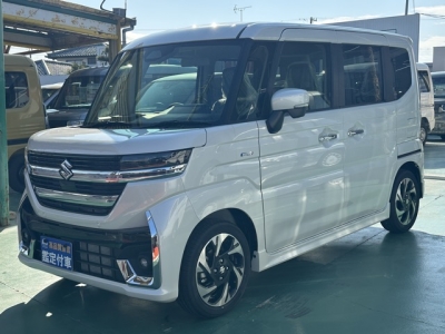 新型スペーシアカスタム(スズキ)届出済未使用車 前方
