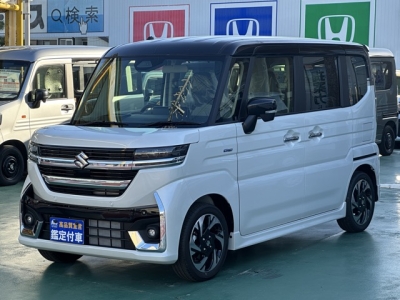 新型スペーシアカスタム(スズキ)届出済未使用車 前方