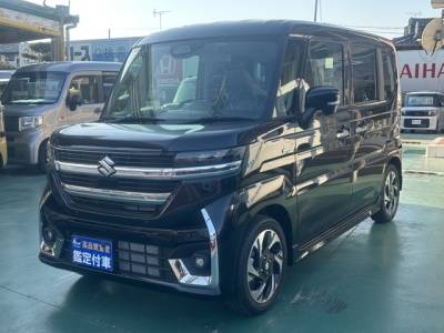 新型スペーシアカスタム(スズキ)届出済未使用車 前方