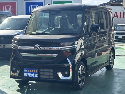 新型スペーシアカスタム(スズキ)届出済未使用車 前方