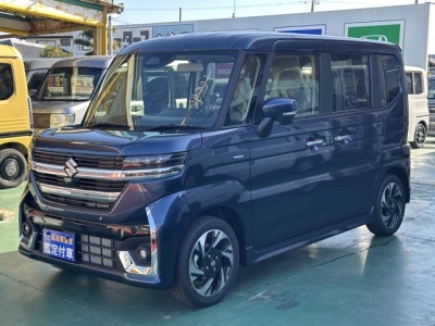 新型スペーシアカスタム(スズキ)届出済未使用車 前方