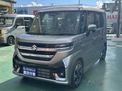 新型スペーシアカスタム(スズキ)届出済未使用車 前方