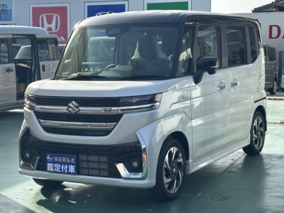 新型スペーシアカスタム(スズキ)届出済未使用車 前方