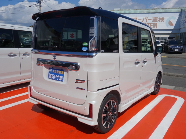 スズキ スペーシアカスタム ハイブリッドxsターボは未使用車 新古車 中古車大型展示場 松下モータース 静岡県 No 7965