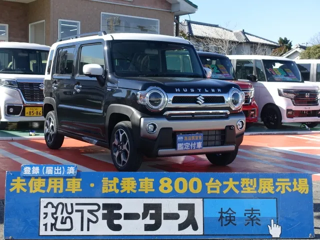 ハスラー Jスタイル 全方位メモリーナビ スズキ 届出済未使用車は静岡県 松下モータース あたらしい、遊べる軽！新型ハスラーの特別仕様車！入荷しました。  [NO:12015]