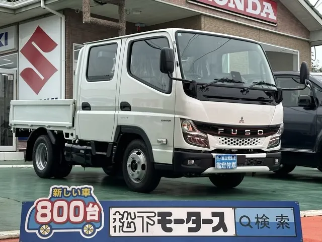 キャンター(三菱)Wキャブ　２ｔ　５ＭＴレンタ登録済未使用車 0